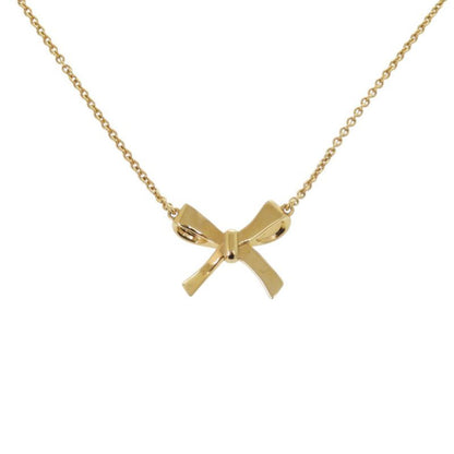 Fendi Ribbon Gold Necklace Pendant