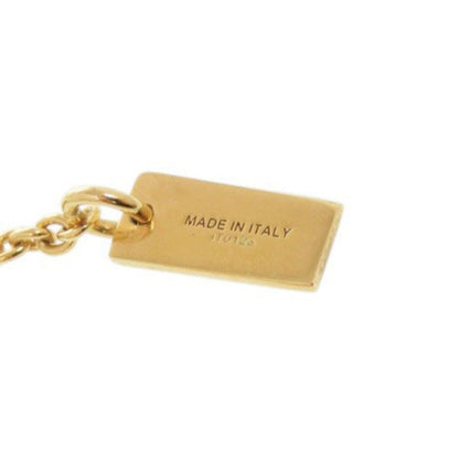 Fendi Ribbon Gold Necklace Pendant
