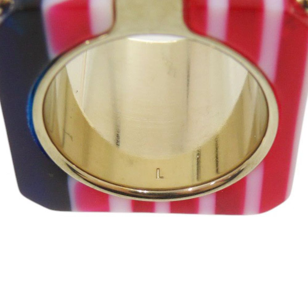 Dior Sorbet Wide Ring L Gold Red Blue
