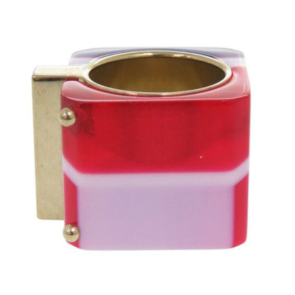 Dior Sorbet Wide Ring L Gold Red Blue
