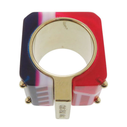 Dior Sorbet Wide Ring L Gold Red Blue
