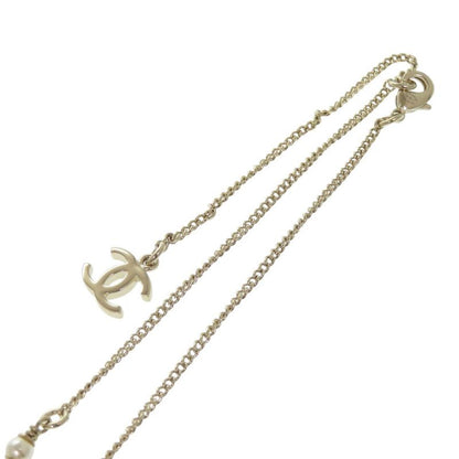 Chanel Deer Motif Rhinestone Gold Necklace