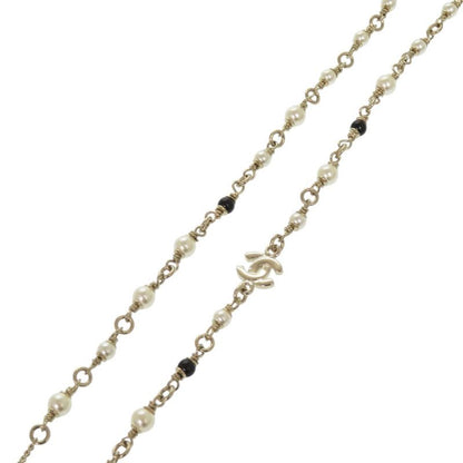 Chanel Deer Motif Rhinestone Gold Necklace