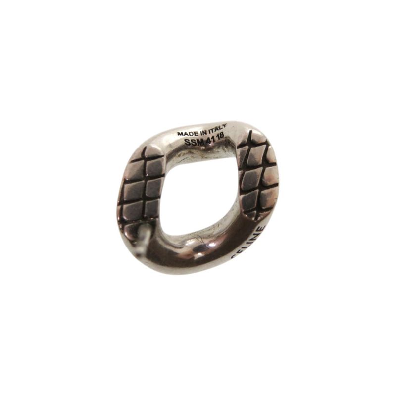 Celine Animal Studs Metal Silver Earrings