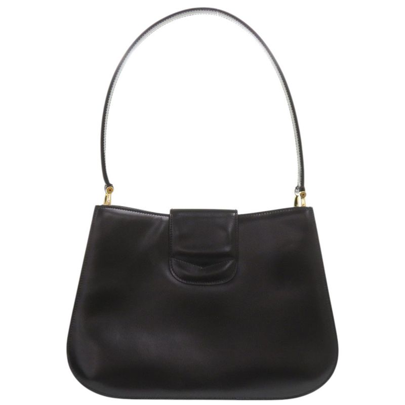 Celine Leather Black Shoulder Bag