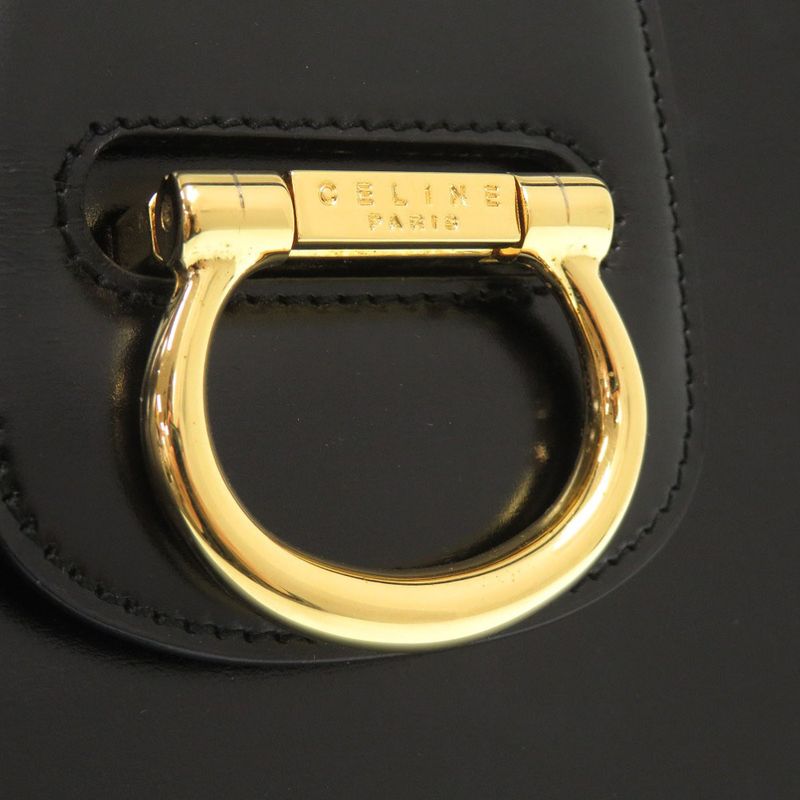 Celine Leather Black Shoulder Bag