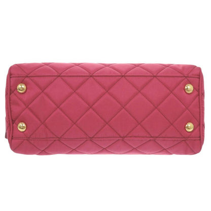 Prada Quilted Nylon Pink Chain Shoulder Bag