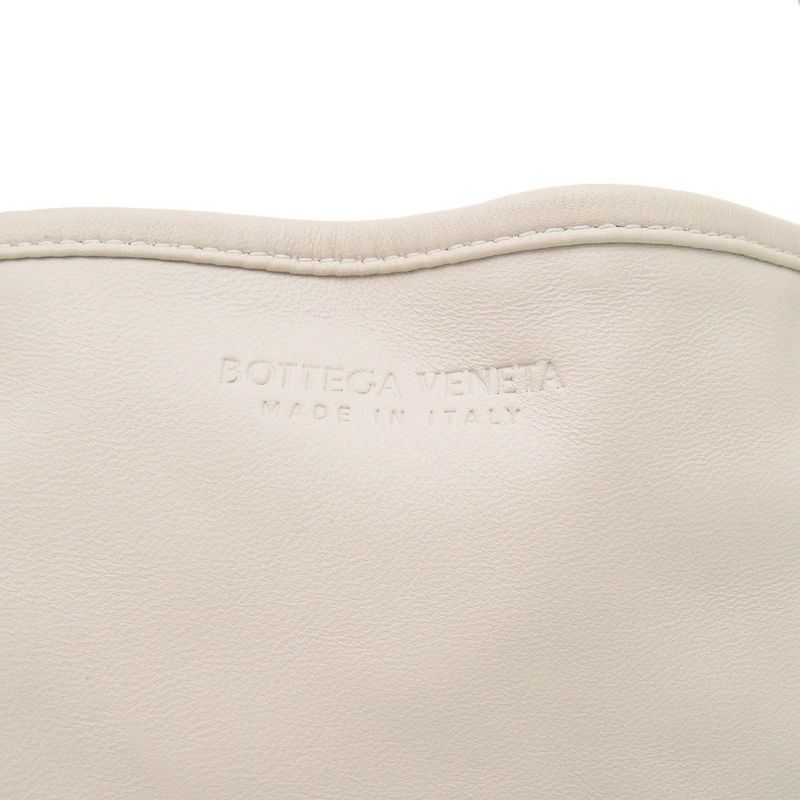 Bottega Veneta Intrecciato Leather Ivory Orange Tote White