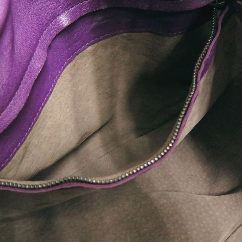 Bottega Veneta Hobo Leather Purple Handbag