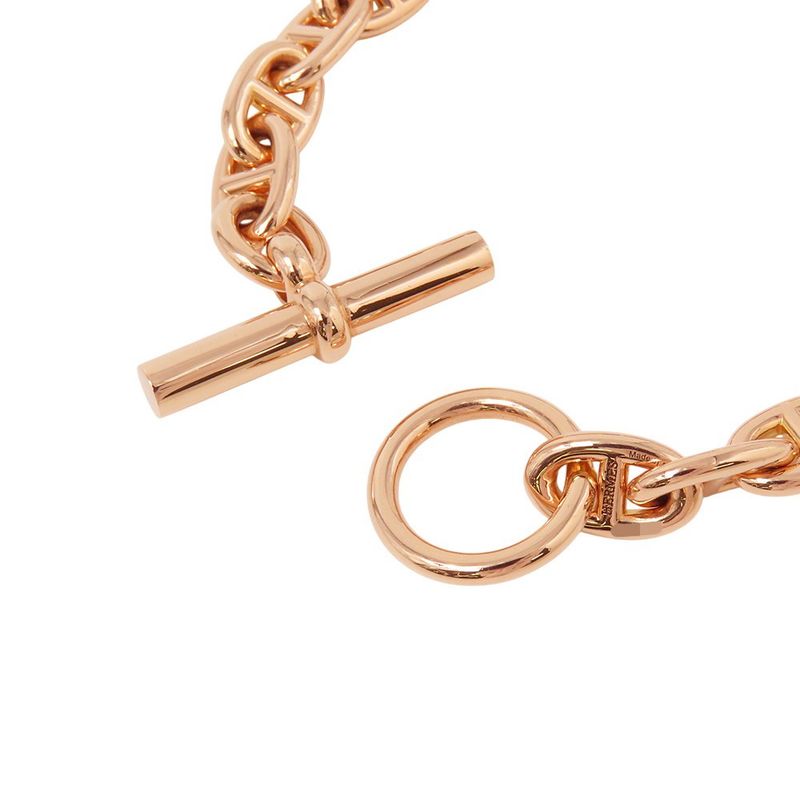 Hermes Bracelet Chaine D'ancre PM 18 Links 18K Pink Gold