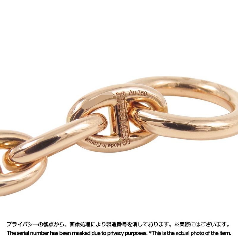 Hermes Necklace Chaine D'ancre TPM 62 Links 18K Pink Gold