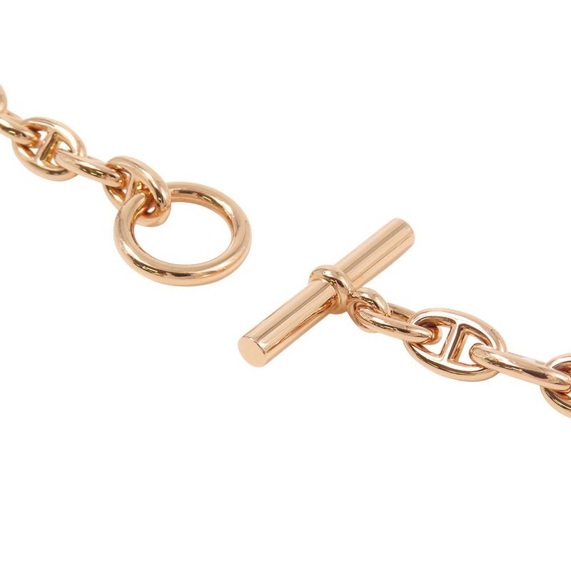 Hermes Necklace Chaine D'ancre TPM 62 Links 18K Pink Gold