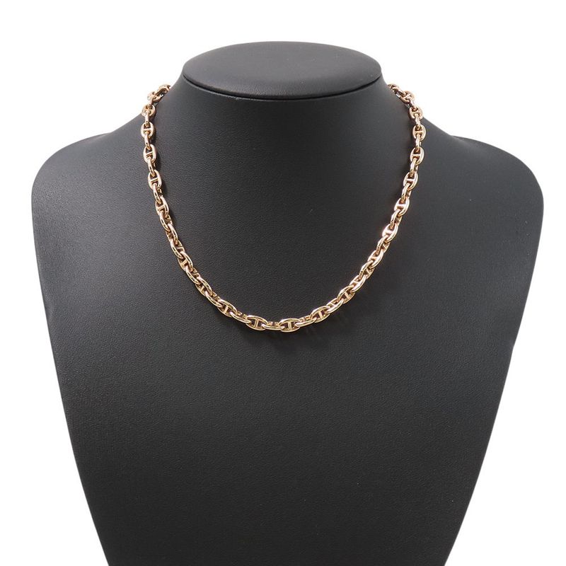Hermes Necklace Chaine D'ancre TPM 62 Links 18K Pink Gold