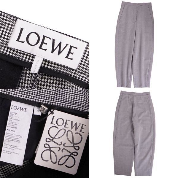Loewe Pants Long Pants Houndstooth Wool les