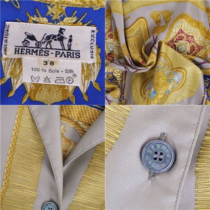 Hermes Vintage Shirt Blouse Long Sleeve