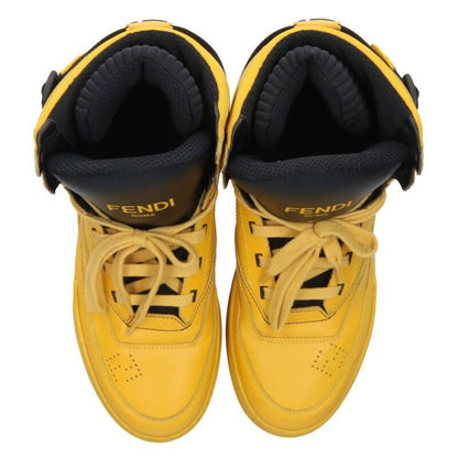 Fendi High Cut Leather Sneakers 10