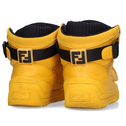 Fendi High Cut Leather Sneakers 10