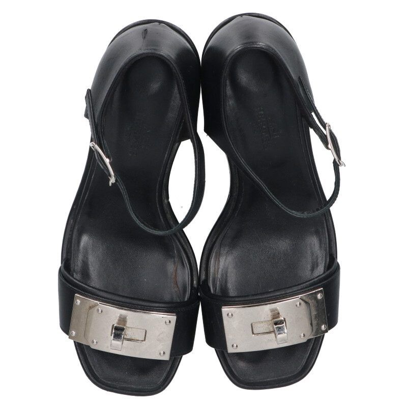 Hermes Kelly Leather Sandals 36.5