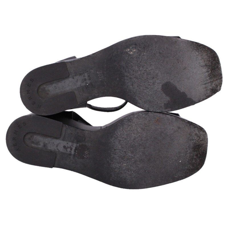 Hermes Kelly Leather Sandals 36.5