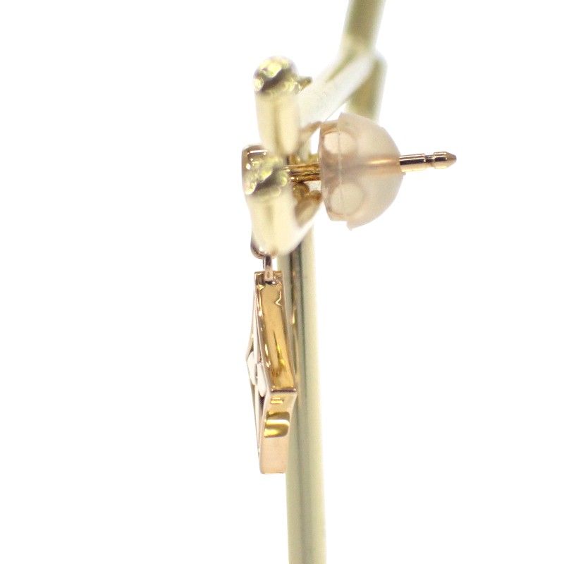 Louis Vuitton Monogram Earrings 18K Yellow Gold 18K