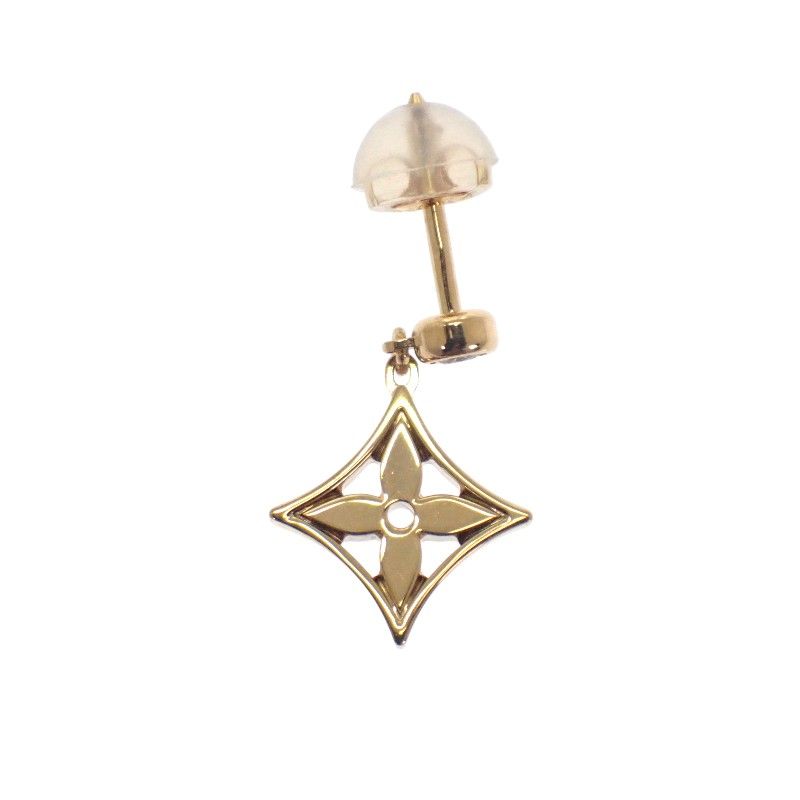 Louis Vuitton Monogram Earrings 18K Yellow Gold 18K