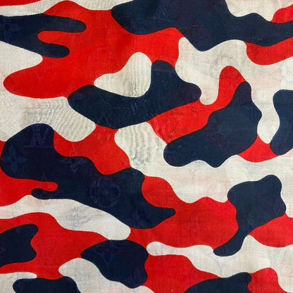 Louis Vuitton Shawl Navy Silk Cotton