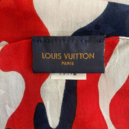 Louis Vuitton Shawl Navy Silk Cotton