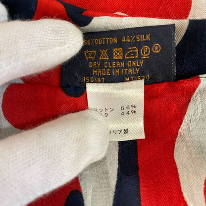 Louis Vuitton Shawl Navy Silk Cotton