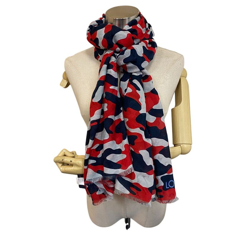 Louis Vuitton Shawl Navy Silk Cotton