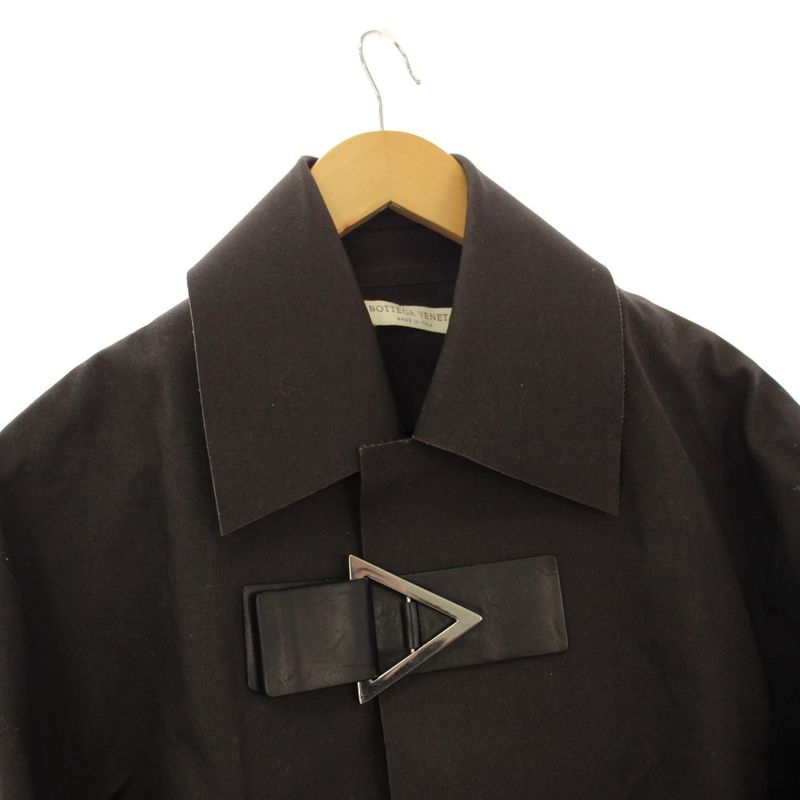 Bottega Veneta Stainless Steel Coat Long Side Zip