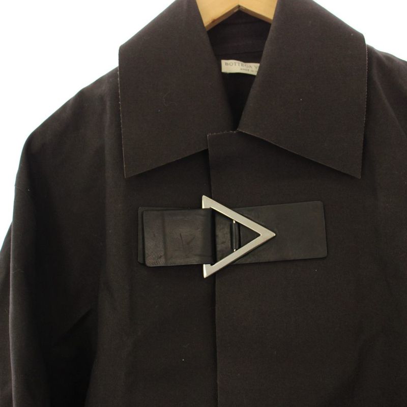 Bottega Veneta Stainless Steel Coat Long Side Zip
