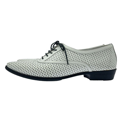 Celine Perforated Leather Shoes White 36.5
