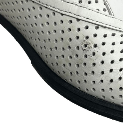 Celine Perforated Leather Shoes White 36.5