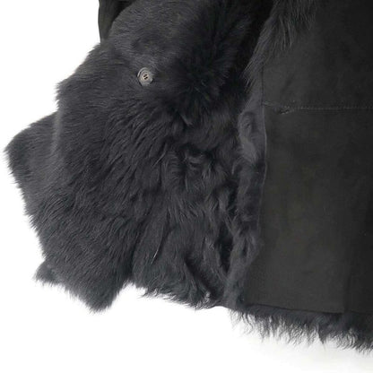 Gucci by Shearling Moutonfa Short Coat Black 40