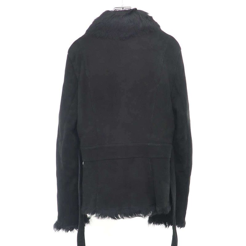 Gucci by Shearling Moutonfa Short Coat Black 40