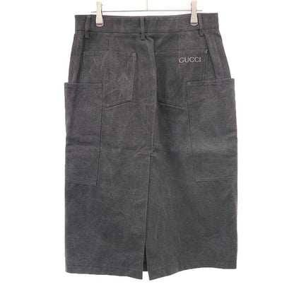 Gucci Cotton Canvas Double Jacket & Skirt Set