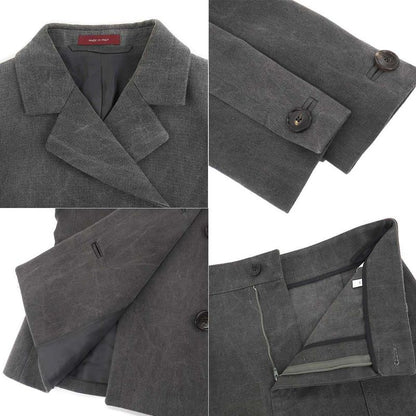 Gucci Cotton Canvas Double Jacket & Skirt Set
