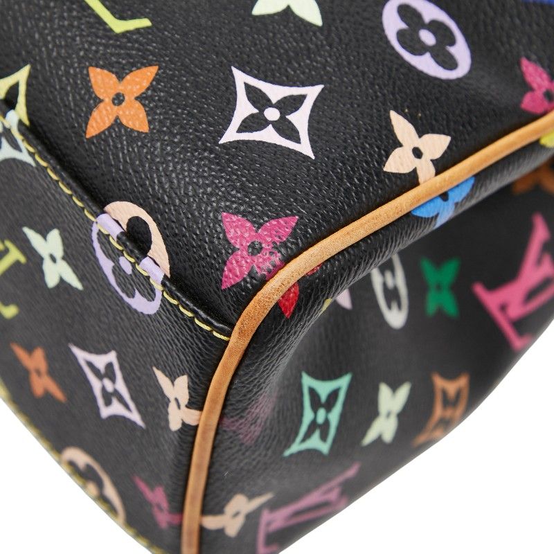 Louis Vuitton Monogram Multicolor Aurelia MM Tote Black