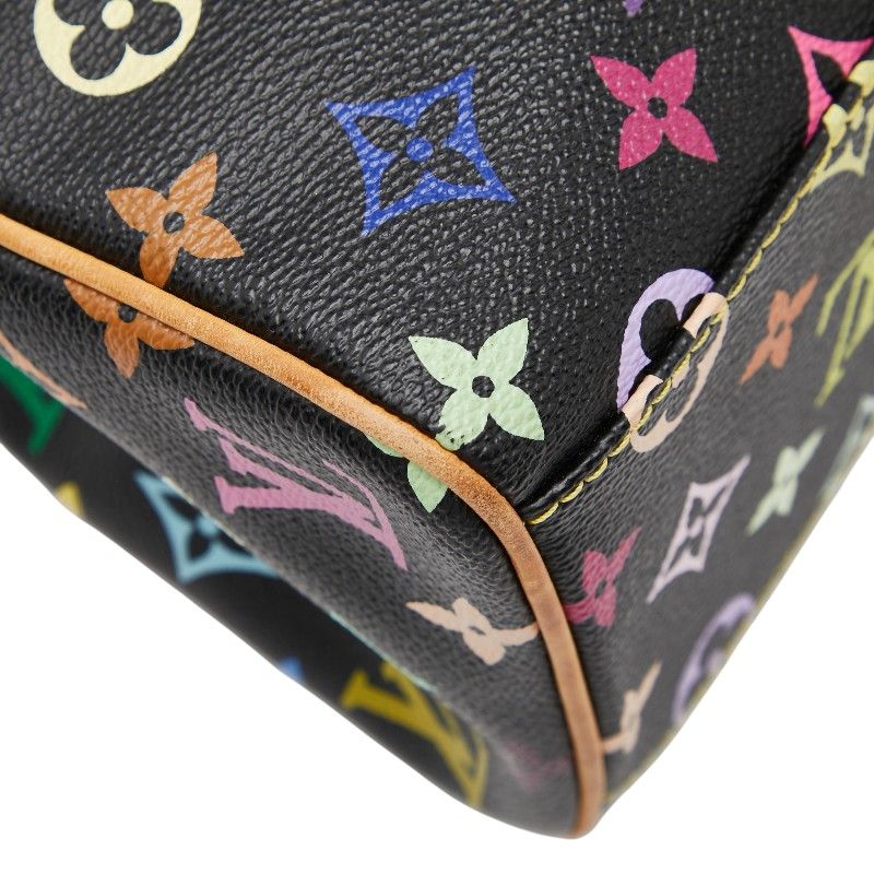 Louis Vuitton Monogram Multicolor Aurelia MM Tote Black