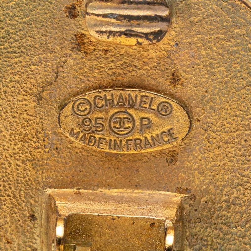 Chanel Vintage CC Logo Gold Plated