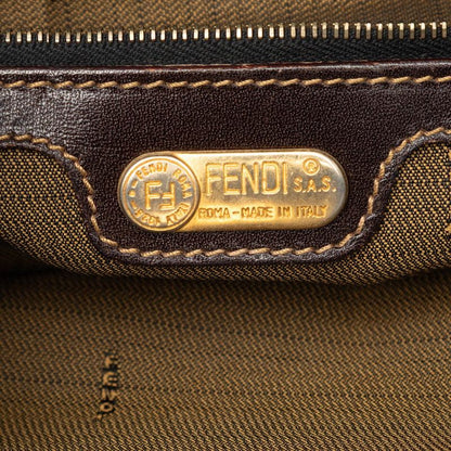 Fendi Zucca Brown Canvas Leather