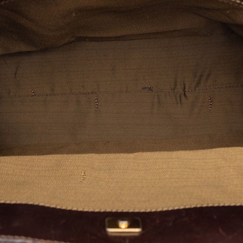 Fendi Zucca Brown Canvas Leather