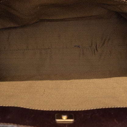 Fendi Zucca Brown Canvas Leather
