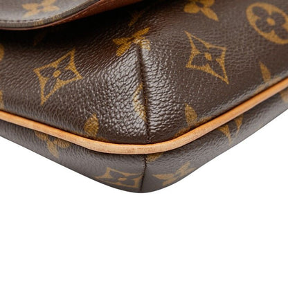Louis Vuitton Monogram Musette Tango Short Crossbody Shoulder Bag Brown