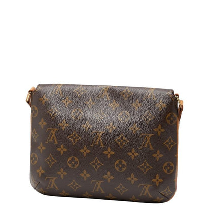 Louis Vuitton Monogram Musette Tango Short Crossbody Shoulder Bag Brown
