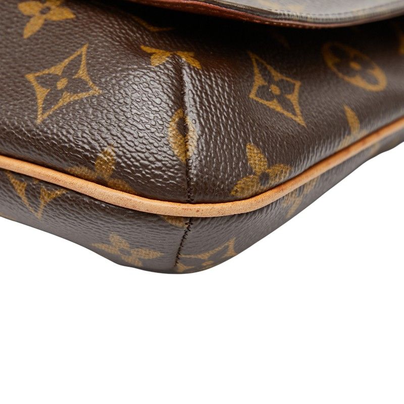 Louis Vuitton Monogram Musette Tango Short Crossbody Shoulder Bag Brown