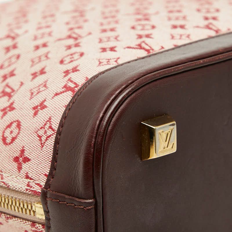 Louis Vuitton Monogram Mini Alma Tote Cerise Red Canvas