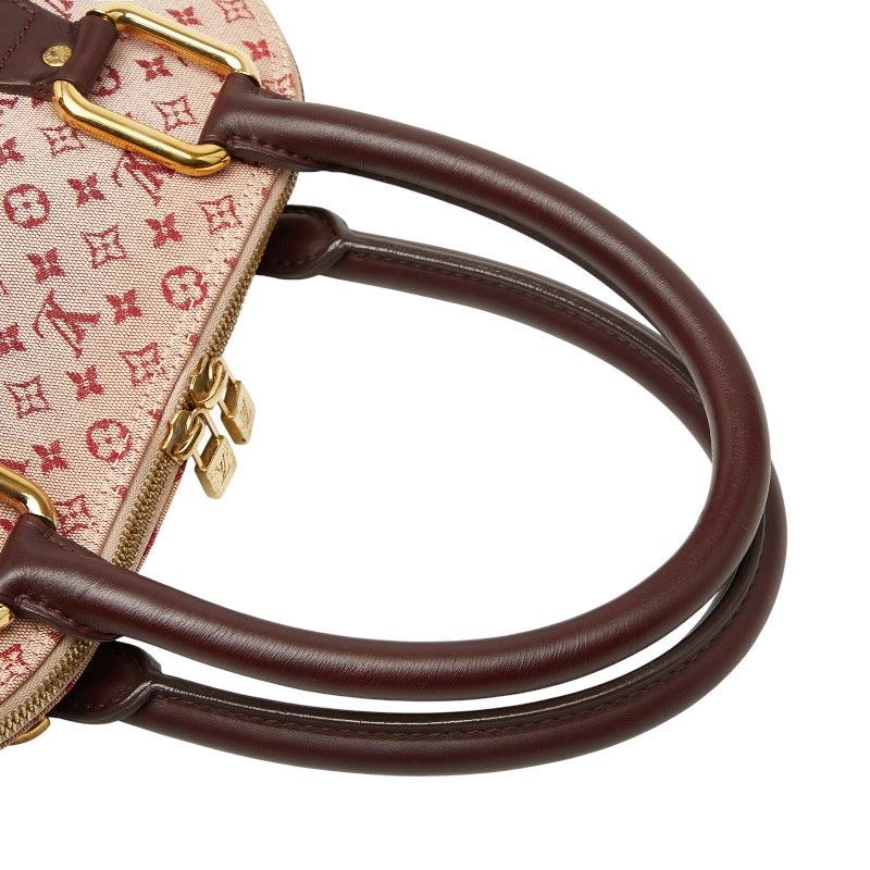 Louis Vuitton Monogram Mini Alma Tote Cerise Red Canvas