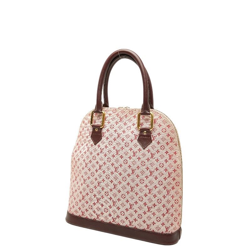 Louis Vuitton Monogram Mini Alma Tote Cerise Red Canvas