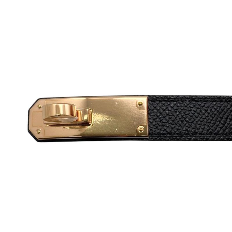 Hermes Belt Kelly 18 89 Epsom Kelly Buckle Noir Black